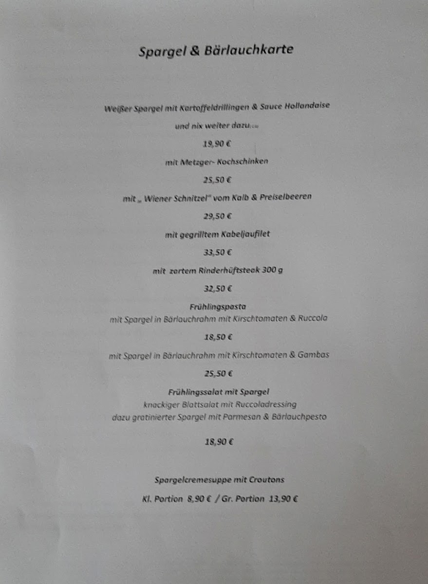 Menu Landgasthaus Krevet-1